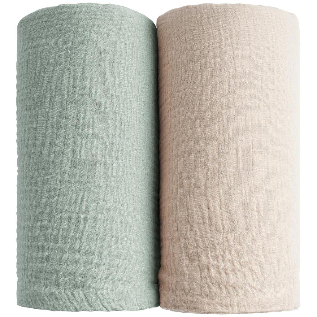 Newborn Muslin Swaddle: Soft, Breathable Blanket for Wrapping, Burping & Bathing - Perfect Baby Gift