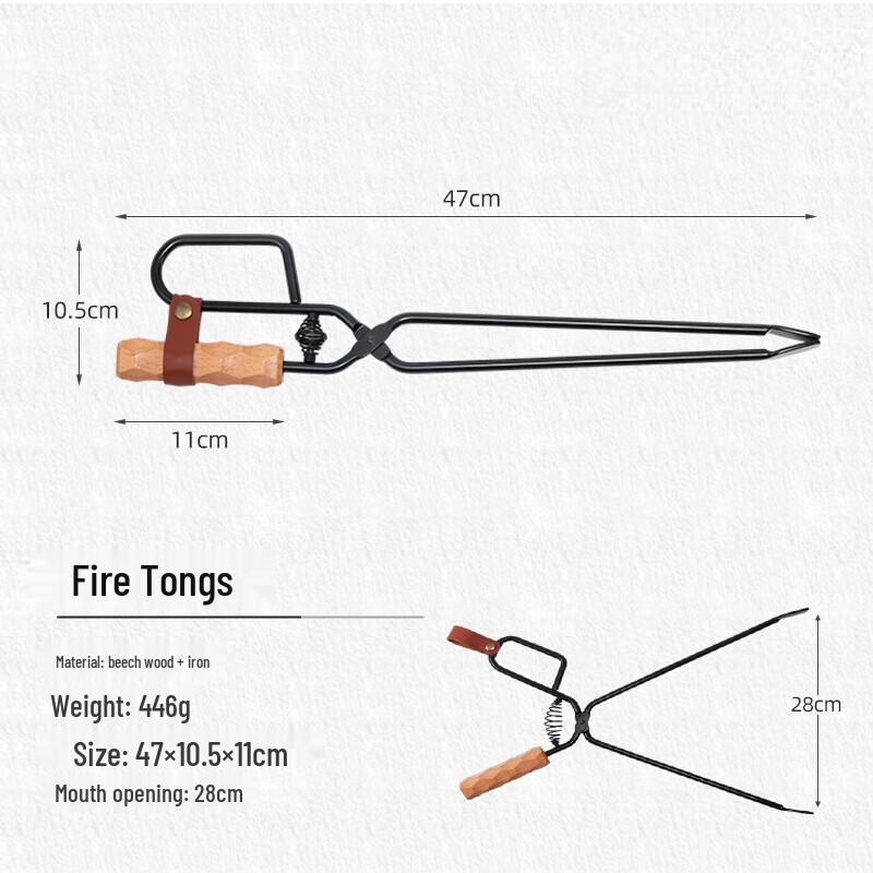 ZISIZ Щипцы для костра для кемпинга на открытом воздухе