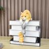 Cute Cat Resin Sculpture Jewelry Birthday Gift Home Dining Table Statue Accessories Decoration
