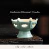 Retro Chinese ceramic celadon oil lamp vintage everbright candle holder tea light stand for home decor zen living room