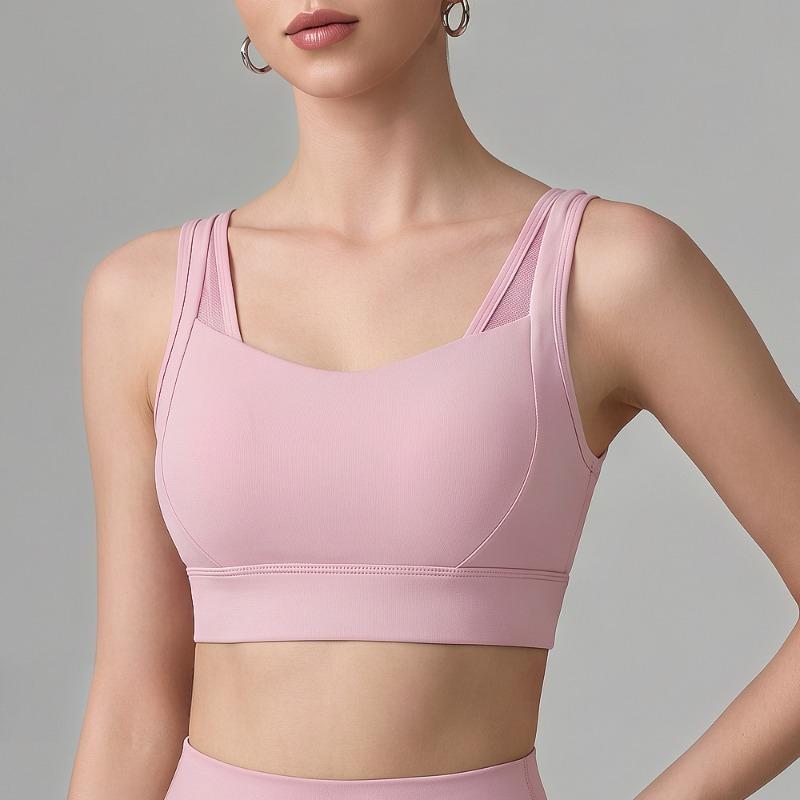 High Support Plus Size Sports Bra for Women Hollow Back Shockproof Running Fitness Tank Intimates