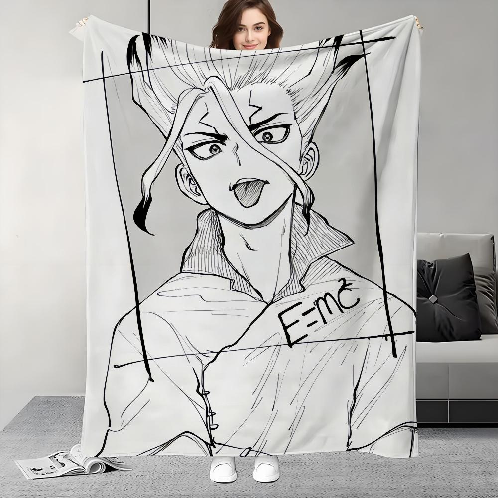 Anime D-Dr.S-STONE Blanket Design Lightweight  For Dorms, Naps, Living Room, Office,Sofa,All-Season