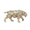 Solid Brass Prehistoric Beast Sabre-Toothed Desktop Ornament Tiger Bronze Sculpture Craft Tea Pet Copperware Wholesale