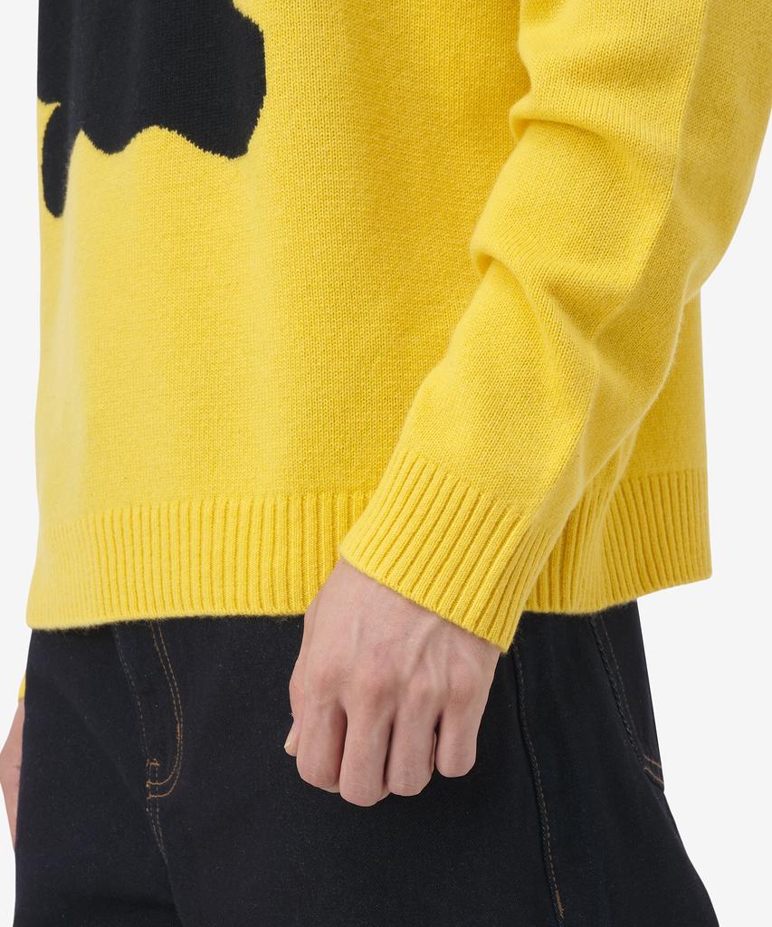 J.W.ANDERSON Bunny Print Wool Blend Knit - Yellow / Kw0943Yn0264200