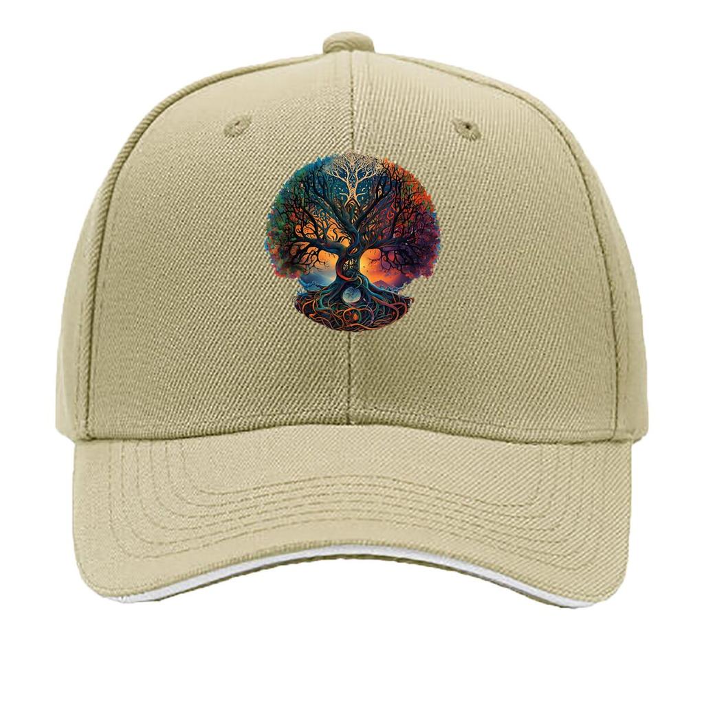 Tree Of Life Meditation Fantasy Art Design Sandwich Baseball Cap Unisex Women Sun Cap Outdoor Workouts Hat