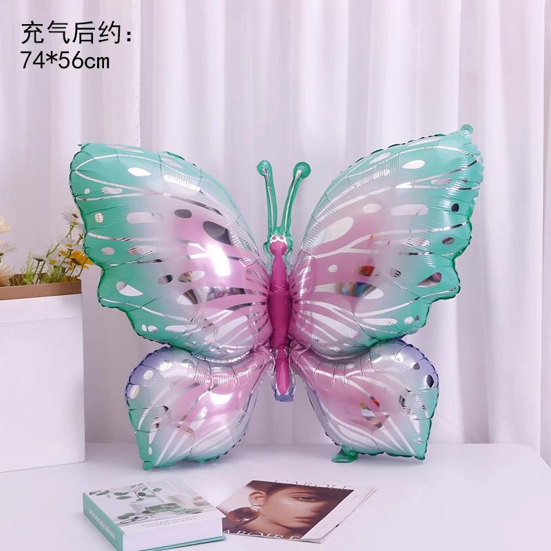 Butterfly Party Decoration Toy Balloon Forest Series Birthday Wedding Cartoon Aluminum Film Dragonfly Balloon
