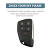 For Buick Envision S Plus Chevrolet Suburban Tahoe GMC Yukon Sierra 1500 Denali 5 Buttons Silicone Car Key Cover Case Keychain