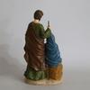 Vintage Holy Family Christmas Figurine Resins Nativity Scene Sculpture Holiday Tabletop Religious Decors Ornament Gift