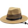 Hat Men's Dad Straw Hat Sun Hat Top Hat Summer Breathable Big Eaves Old Man Sun Hat Bowl Hat