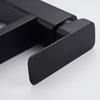 Bathroom Faucet Hot&Cold Mixer Tap Deck Mounted Bathroom Basin Faucets Black Square Washbasin Sink Bathtub Faucet
