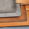Handheld File Folder Leather Folder Document Storage Bag Leather Laptop Sleeve Leather Buckle Lock for Office Travel