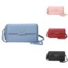 Pu Leather Long Wallet For Women With Zipper And Card Slots For Daily Use