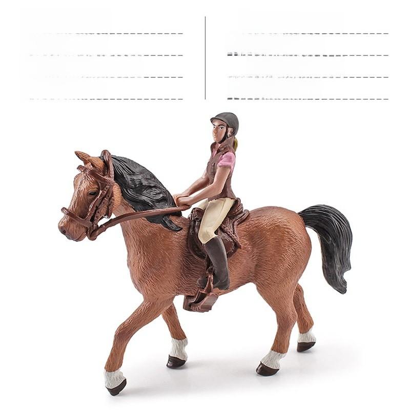 Kids Animal Rider Model With Pvc Construction For Role Playing And Collector Use