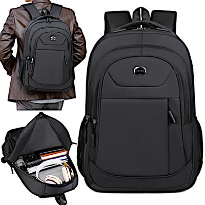 Men's Women's Backpack for Work School Laptop Waterproof Black