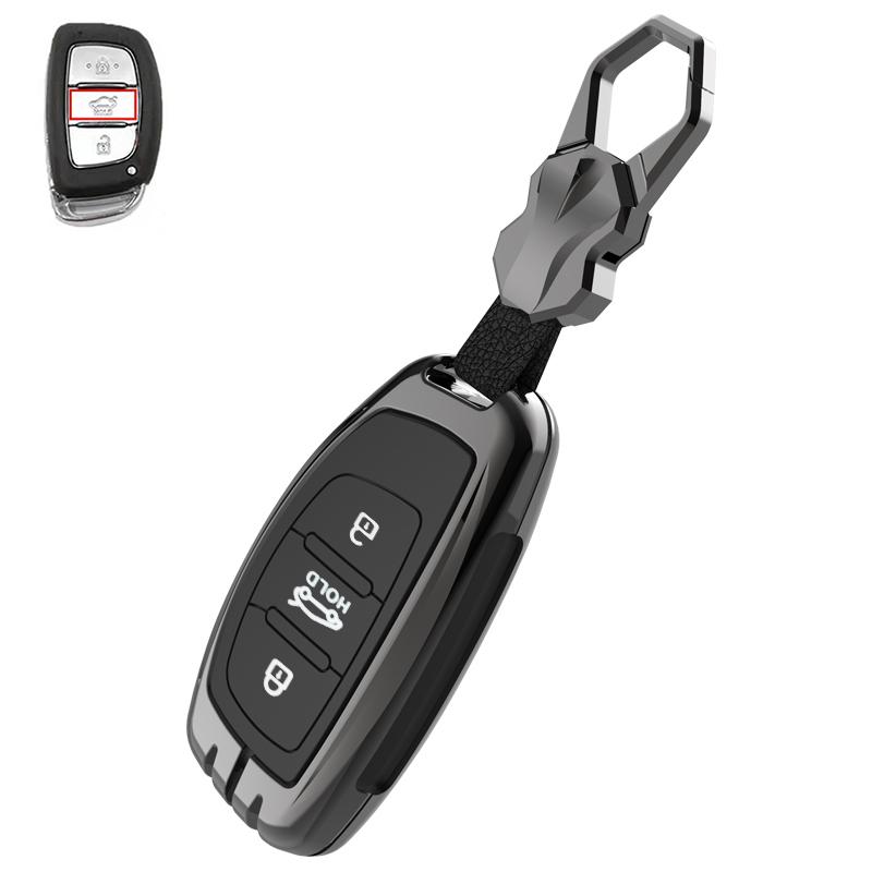 Zinc Alloy Car Key Case Cover For Hyundai i10 i20 i30 HB20 IX25 IX35 IX45 HB20 2015 High Quality Smart Key Shell Car styling