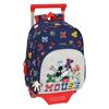 Mickey Mouse Clubhouse Only One Wheeled Satchel Navy Blue (28 X 34 X 10 Cm)