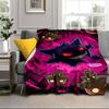 Stained Glass Pika Fantasy Blanket Flannel Blanket for bed, sofa, Camping, Hiking, Picnic Essentials, gift for family Fan gifts
