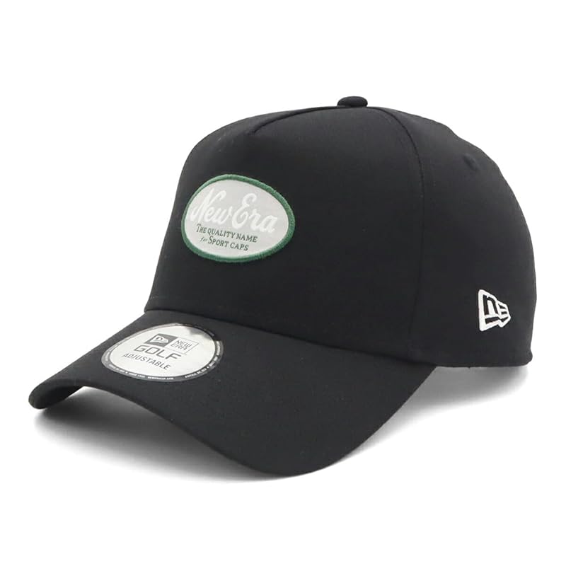 

[New Era] golf cap 9FORTYA-Frame washable cotton black FREE GF 940AF SCW OVAL LOGO BLK 14391384 NER36G5585