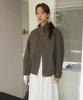 Mood Inside Woman (Woman) High-Neck Mute Half Jacket_Khaki