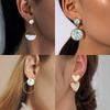 Women 'S Earrings Acrylic Drop Earrings For Women Geometric Hoop Big Earrings Dangle Hanging White Earrings Fashion  Jewelry