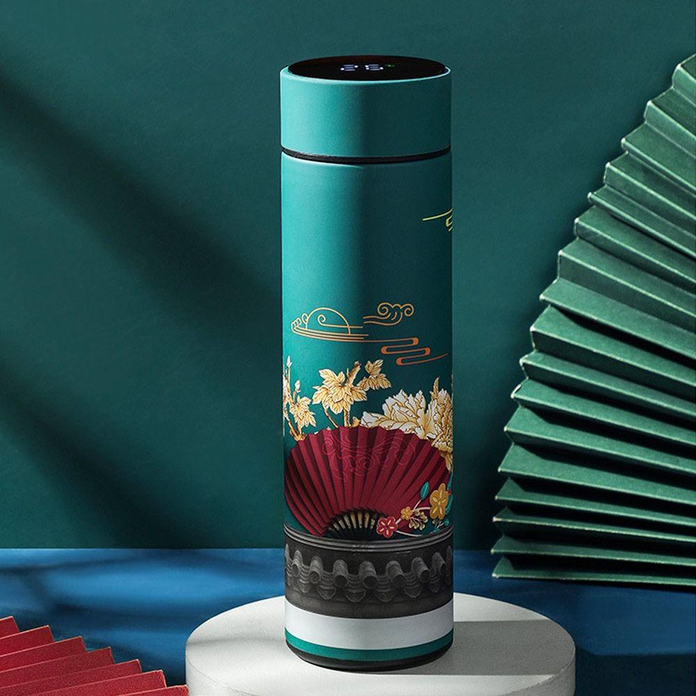 Water Bottle Vacuum Flasks Premium Travel  Mug Intelligent Temperature Display Chinese Style Cup
