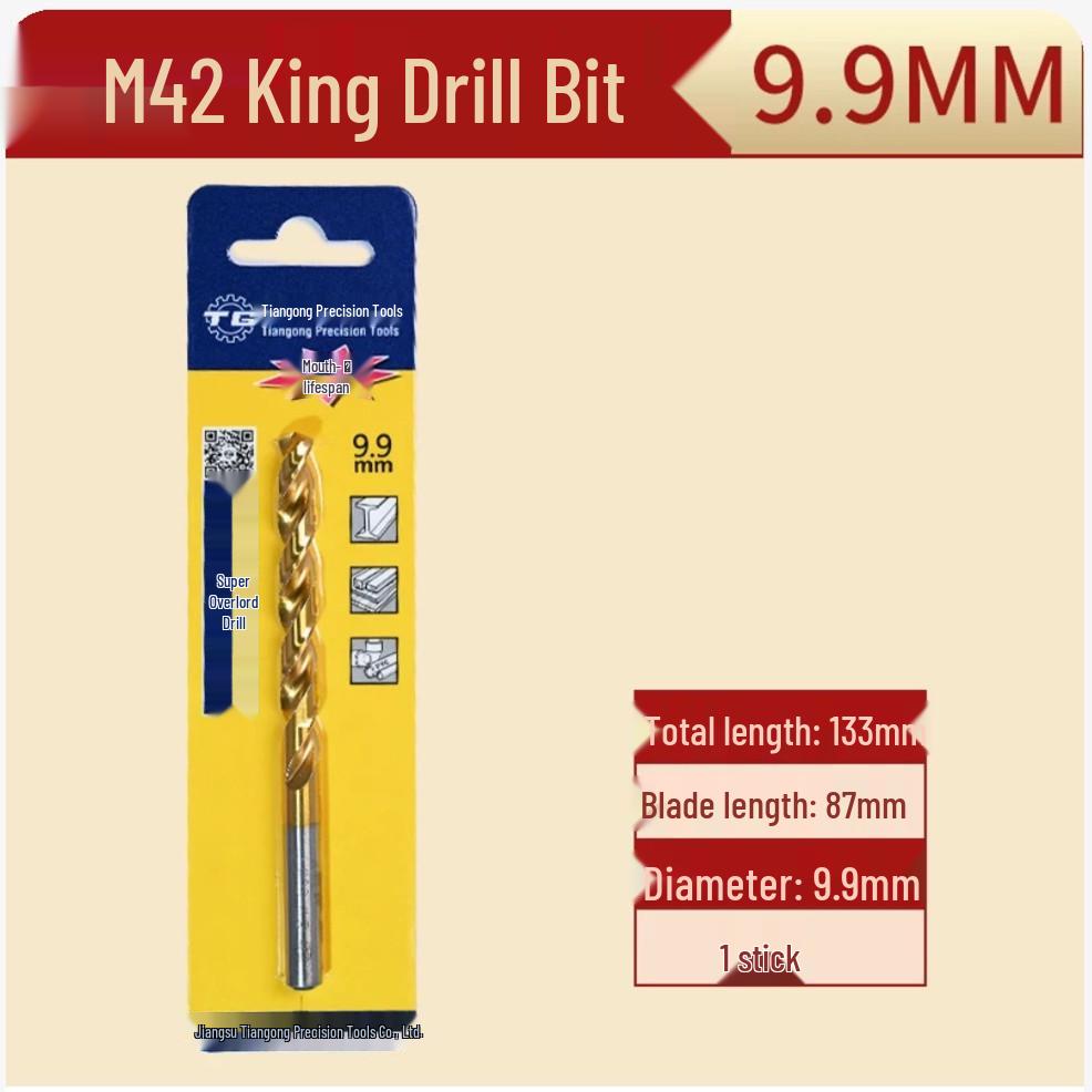Tiangong M42 Overlord 8% Cobalt High-Speed Steel Twist Drill Bit for Stainless Steel