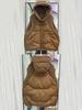 Women's Winter Knitted Duck Down Hooded Vest Sleeveless Warm Coat