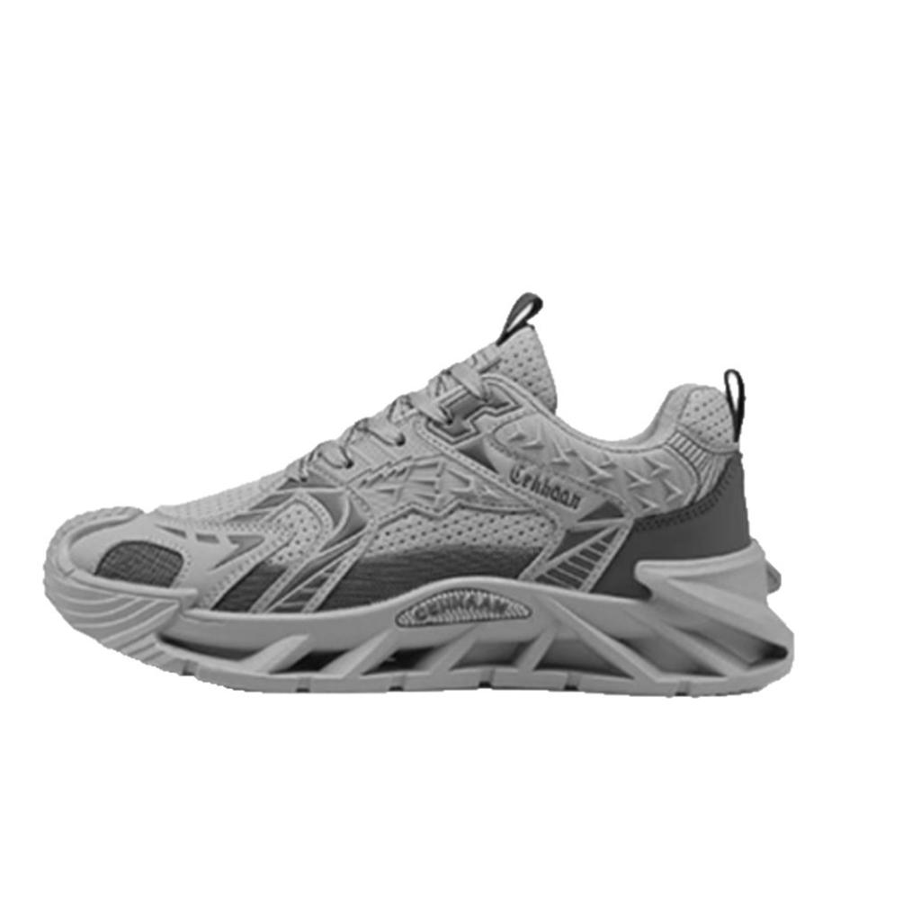 2025 New Summer Mesh Breathable Thin Trend Versatile Sports and Leisure Shoes Dad Shoes Silver Fashion Men's Shoes