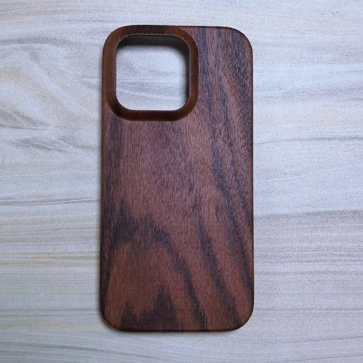 Hülle aus Holz für iPhone 14 Pro Max - Schutzhülle aus Massivholz, Hartschalen-Apple-Hülle