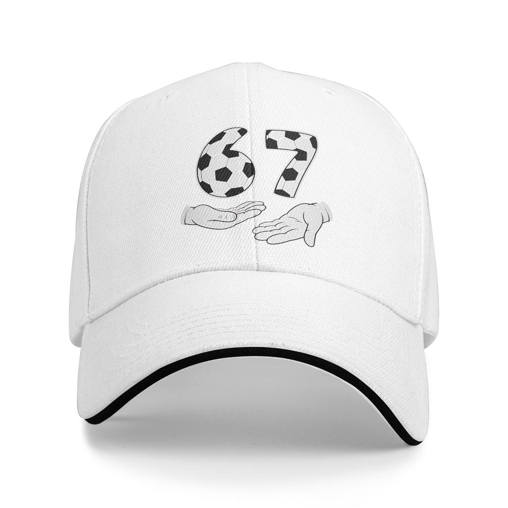 Soccer 67 Six Seven 6 7 Funny Gen Alpha Meme Baseball Cap Men Print Trucker Hat Summer Fitted Retro Running Hippie Baseball Caps