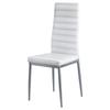 Modern Dining Room Accent Chairs Set of 4, Upholstered Leather Side Chair for Dining Tables, Space-Saving Kitchen Table Chair with Thick Cushions and