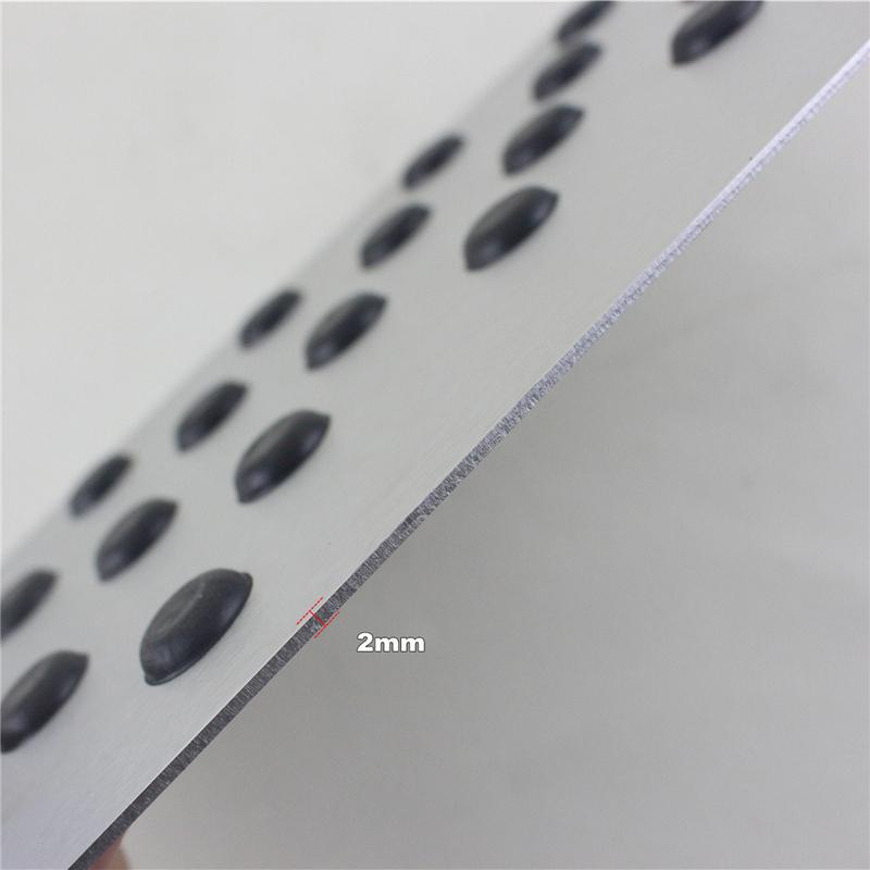 Aluminum alloy Car Non-slip Plate Carpet pedal Floor Mat Environmental Rubber Car Accessories Styling