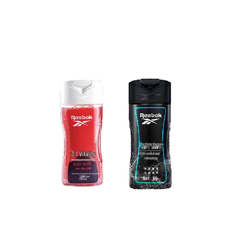 Reebok 3-in-1 Shower Gel & Oil Control Shampoo Set