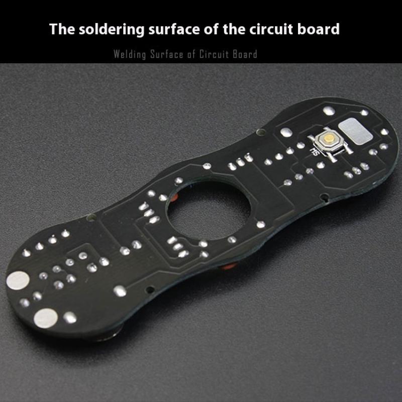 LED Rotující Gyroskop DIY Kit SMD Pájení POV Rotace Barevná Dioda Světelný Tréninkový Gyroskop Kit Sada pro Pájecí Praxi