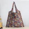 Tote Bag Eco-friendly Large Capacity Portable Print Square Storage Polyester Foldable Design Beach Bag Vacation Use