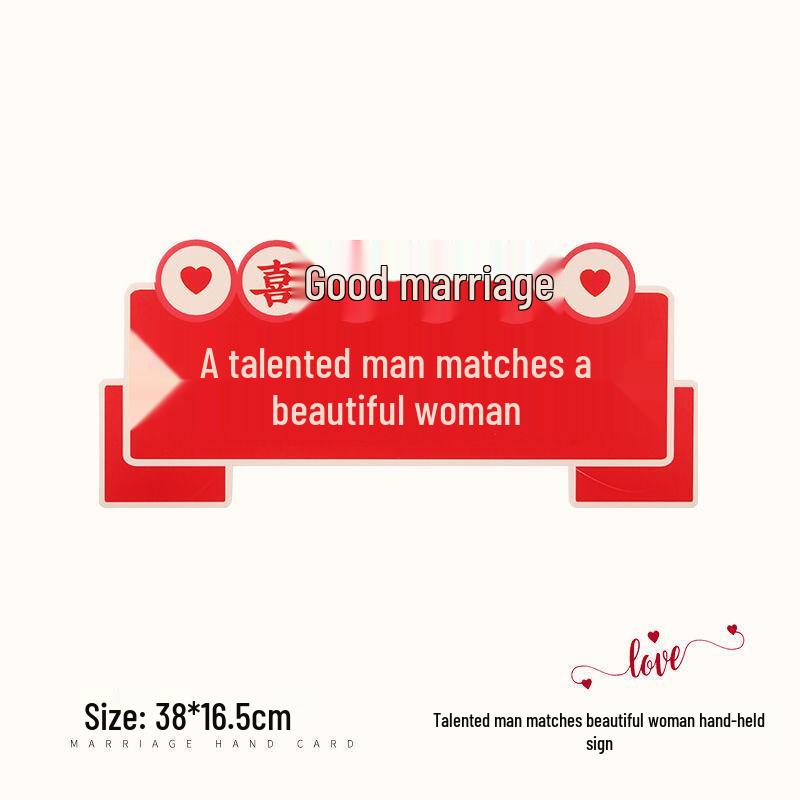 Bridal Party Wedding Photo Props: Bride, Bridesmaid & Groomsman Handheld Signs for Group Photos & Proposal Games