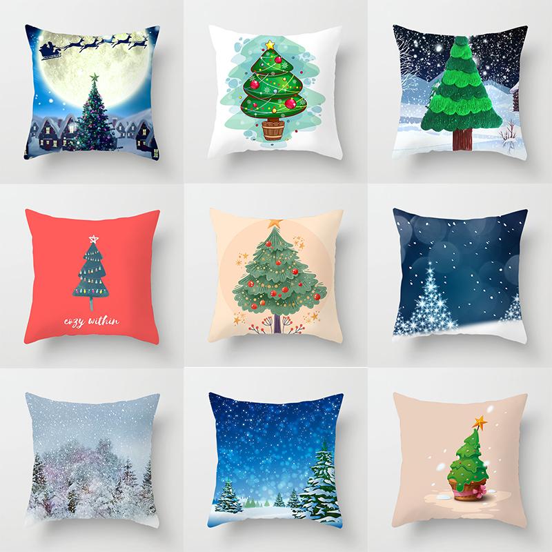 

Зимняя рождественская наволочка, наволочка для рождественской елки, наволочка для дивана, домашний декор