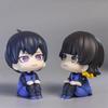 10cm Q Version Blue Lock Anime Figure Sagi Yoichi Chigiri Hyoma Nagi Seishiro Figures Collection Model Figurine Doll Toy Gift
