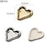 Cute Heart-shaped Storage Tray Creative Ceramic Jewelry Storage Tray Snack Dessert Tray Nordic Home Decoration Storage Tool
