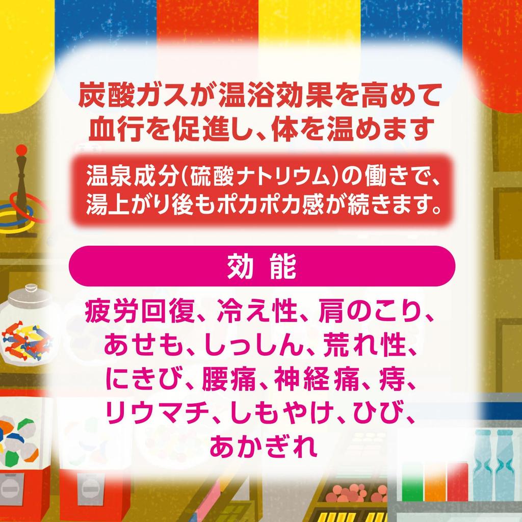 Hakugen Erde Iiyu Nigori Kohlensäurebad Showa Retro Stadt 12 Kohlensäurebad Nigori Heiße Quelle Einzeln Zeitreise Müdigkeit Hergestellt in Zusatzstoffe,