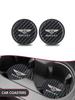 Waterproof Non-Slip Water Cup Pad 2pcs Car Coaster for New Bentley Flying Spur Continental GT Bentayga Mulsanne Auto Accessories