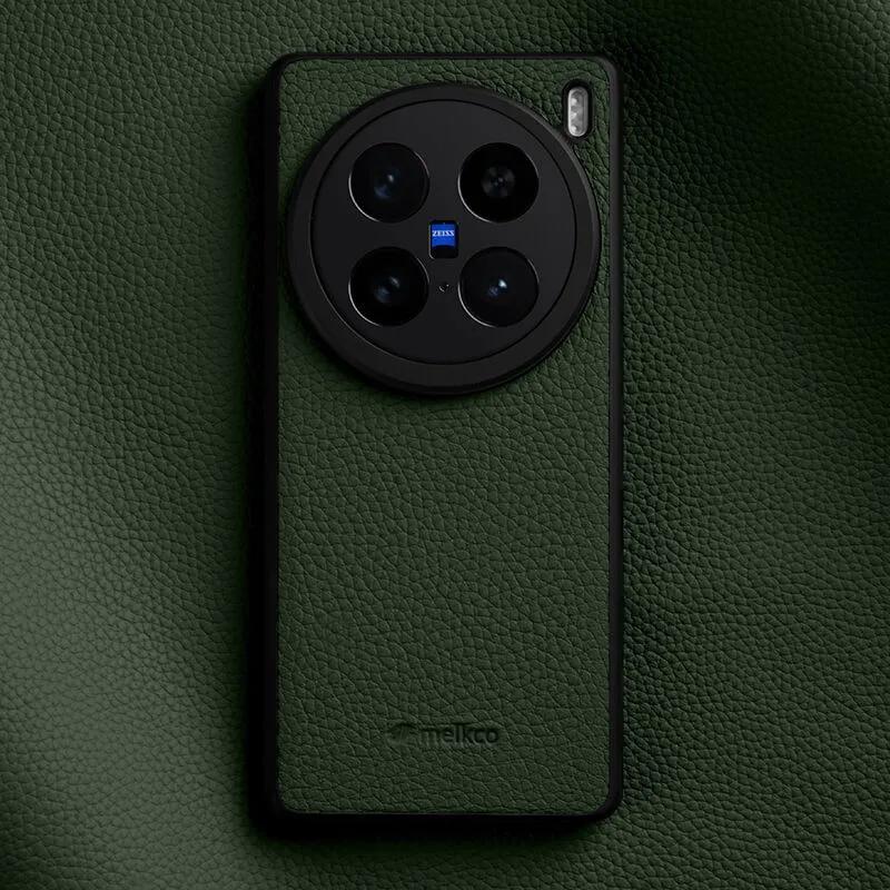 Melkco Premium Genuine Cowhide Leather Case for Vivo X100S Pro X200P X100 Ultra X200 Pro Mini Higher Camera Bumper Phone Cover
