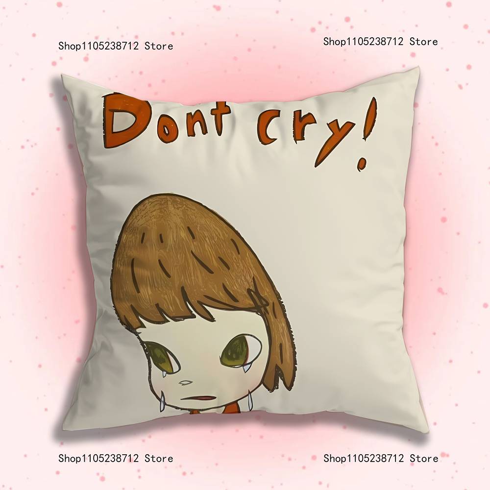 Creative Y-Yoshitomos N-Nara-S Anime Celebrity Merchandise All-Match Printed Pillow Case Sofa Office Room Decoration Protector