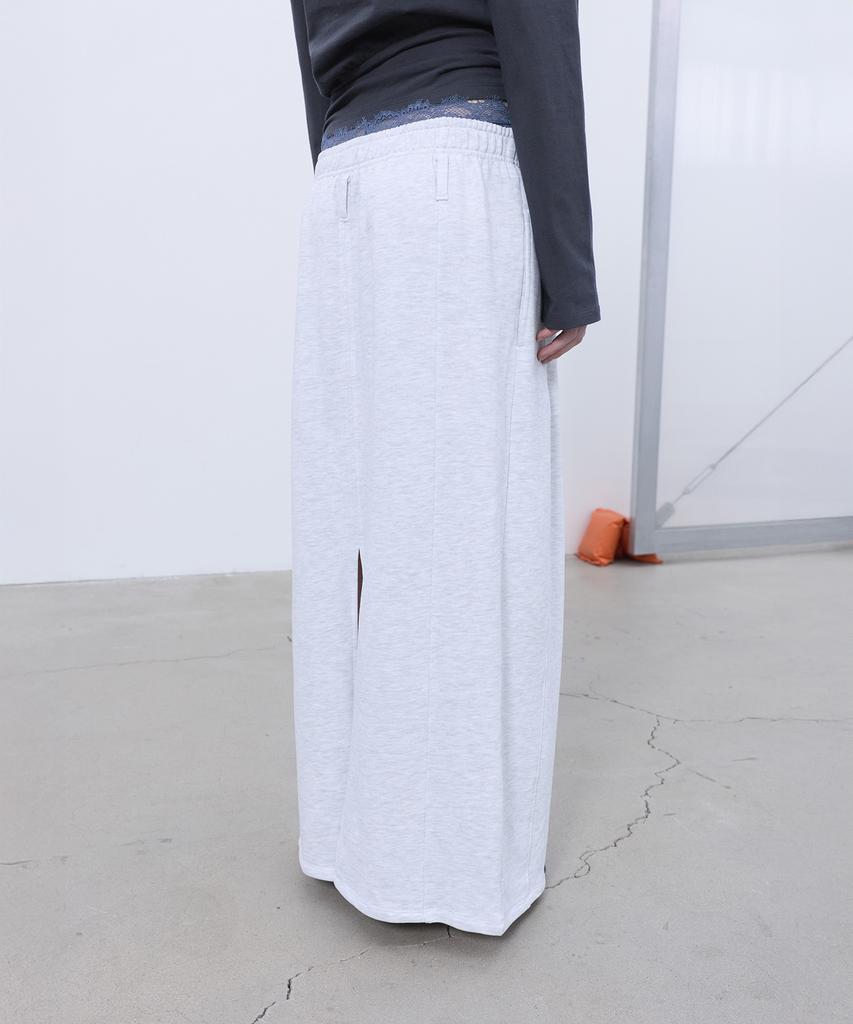 Lcdc Tm Double-Layered Detail Skirt (Light Gray)
