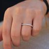 Three Heroes Hot Selling Couple Rings: Women's Single Row Diamond Band, Gold-Plated Hand Jewelry.