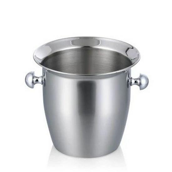 European Style 304 Stainless Steel Champagne and Ice Bucket for Wine and Cocktails