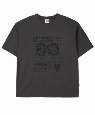 Nasttingijeubeleoldaenmi Retro Graphic Tee_Charcoal