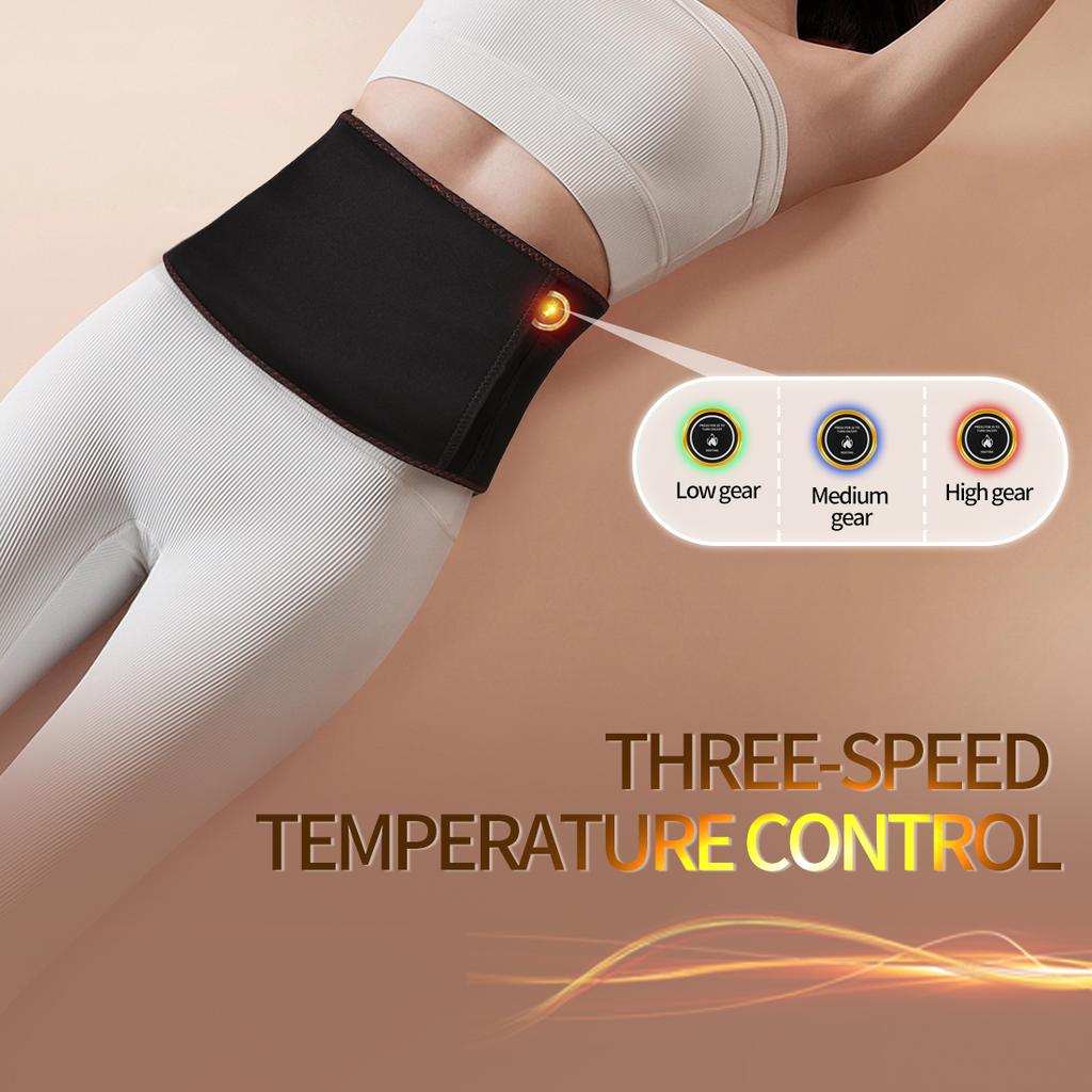 Heated Abdominal Massager Womb Warmer Belt Far-Infrared Heat Therapy Abdominal Pain Lower Back Soreness Women'S Menstrual Care