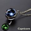 Pendant Luminous Zodiac Signs-star Ball, Stylish Men's Necklace