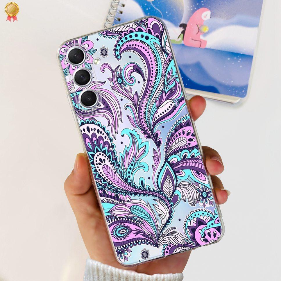 Case For Samsung F54 5G Back Cover Glitters Fashion Cat Wolf Soft Silicon Bumper For Samsung Galaxy F54 5G F546B Phone Case Capa